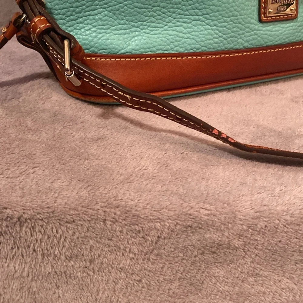 💚DOONEY & BOURKE💚Sea Foam GreenZip Satchel with Crossbody Strap/EUC - Picture 15 of 16